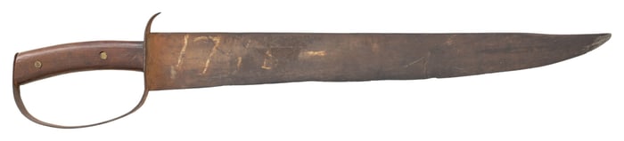 MASSIVE CONFEDERATE D-GUARD BOWIE KNIFE.