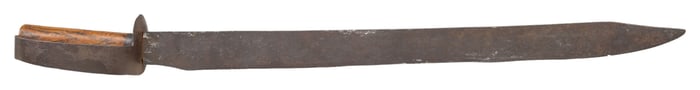MASSIVE CONFEDERATE D-GUARD CUTLASS-STYLE BOWIE