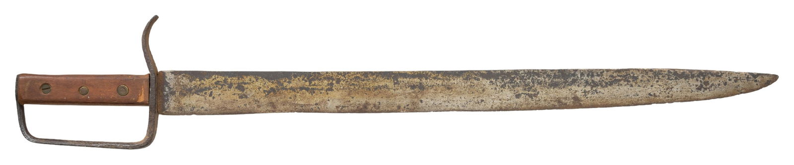 BIG CONFEDERATE D-GUARD BOWIE KNIFE. (1 of 3)