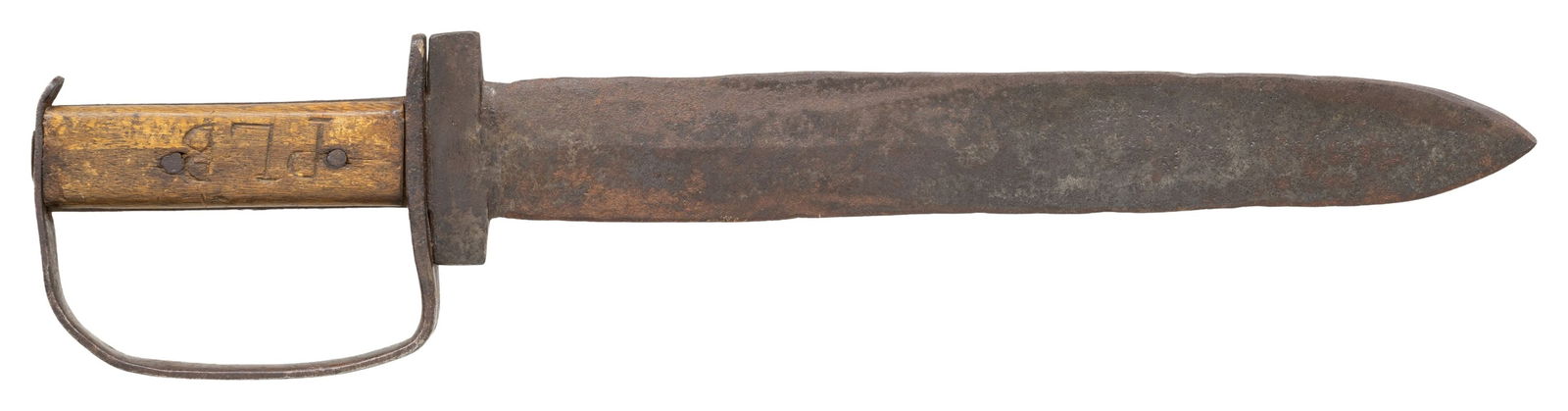 CONFEDERATE D-GUARD BOWIE KNIFE. (1 of 2)