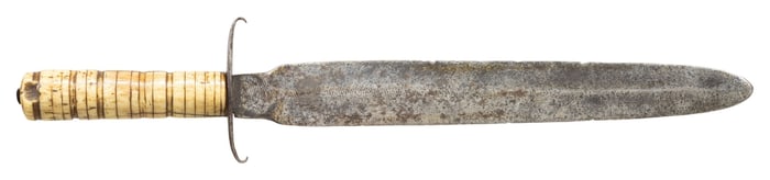 LARGE PUBLISHED SIGNED AMERICAN FRONTIER KNIFE