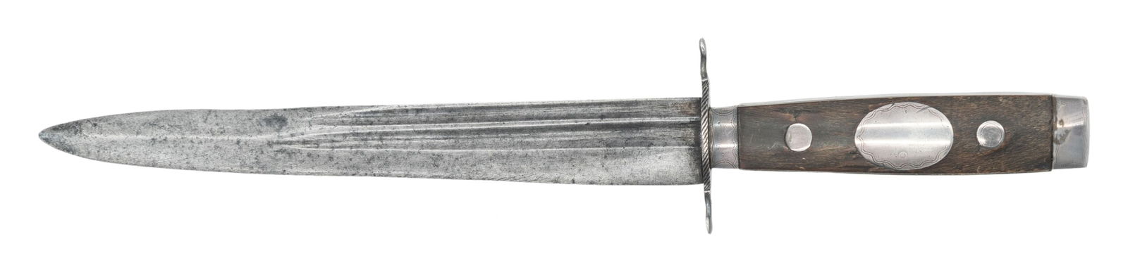 EARLY AMERICAN SILVER MOUNTED DAGGER. - 2