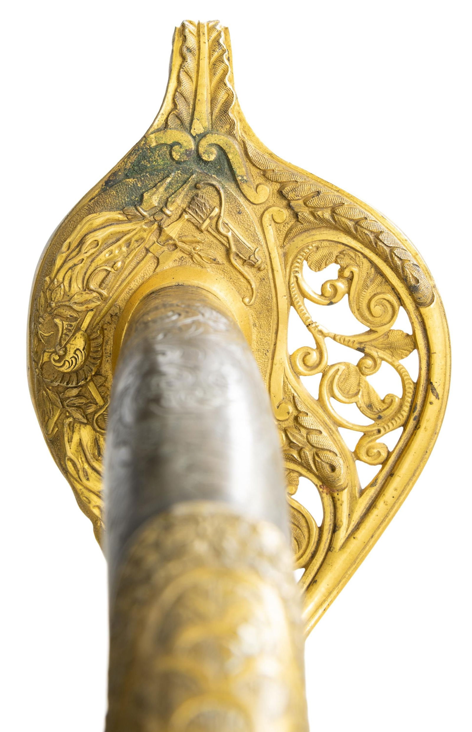 EXCEPTIONAL SILVER GRIP PRESENTATION SWORD OF LT. - 6