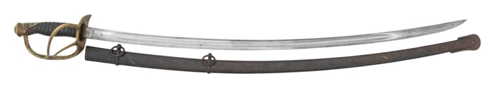 9TH CAV. INSCRIBED US M1860 CAVALRY SABER.