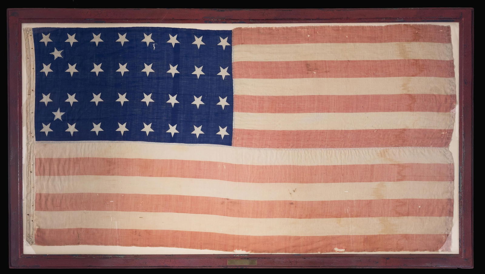 WONDERFUL 32 STAR FLAG WITH 2 ADDITIONAL STARS (1 of 3)