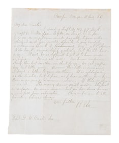 ATTRACTIVE & RARE WARTIME ROBERT E LEE LETTER TO