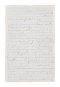 ROBERT E LEE AUTOGRAPH LETTER SIGNED.