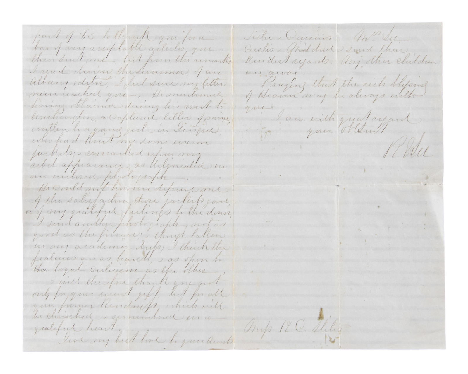 ROBERT E LEE AUTOGRAPH LETTER SIGNED. - 2