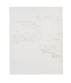 ROBERT E LEE LETTER SIGNED.