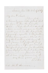 ROBERT E LEE AUTOGRAPH LETTER SIGNED.