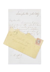 ROBERT E LEE AUTOGRAPH LETTER SIGNED WITH