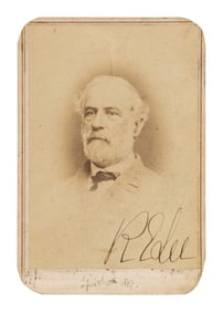 ROBERT E LEE SIGNED VANNERSON CDV.