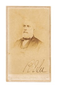 ROBERT E LEE SIGNED MATTHEW BRADY 1865 CDV.
