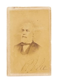 ROBERT E LEE SIGNED CDV.