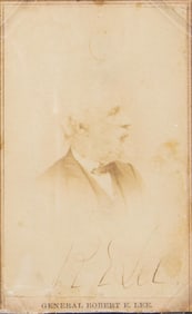 ALEXANDER GARDNER ROBERT E LEE SIGNED CDV.