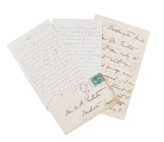 2 MILDRED CHILDE LEE AUTOGRAPH LETTERS SIGNED.