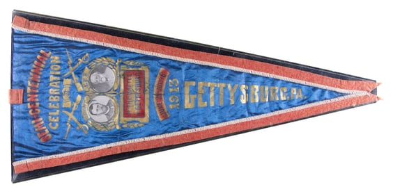 BATTLE OF GETTYSBURG 50th ANNIVERSARY PENNANT.