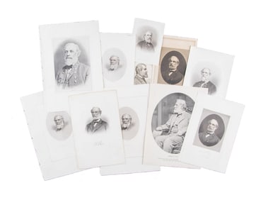 GROUP OF ROBERT E LEE ENGRAVED IMAGES.