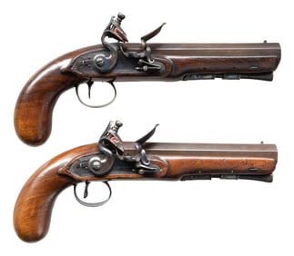 PAIR OF IRISH MAN STOPPING FLINTLOCK GREATCOAT