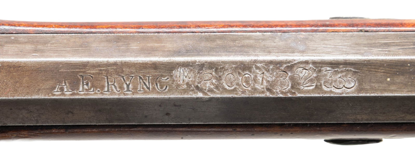 BELGIAN "A. E. RYNC" SIGNED PERCUSSION PISTOL. - 3