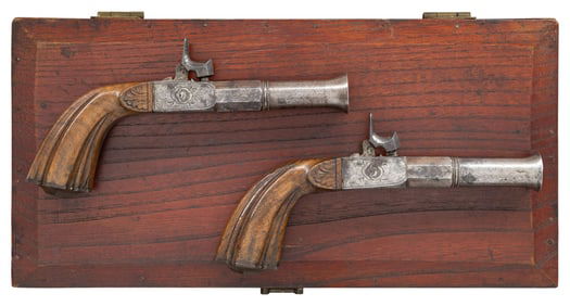 PAIR OF EUROPEAN FOLDING TRIGGER PERCUSSION