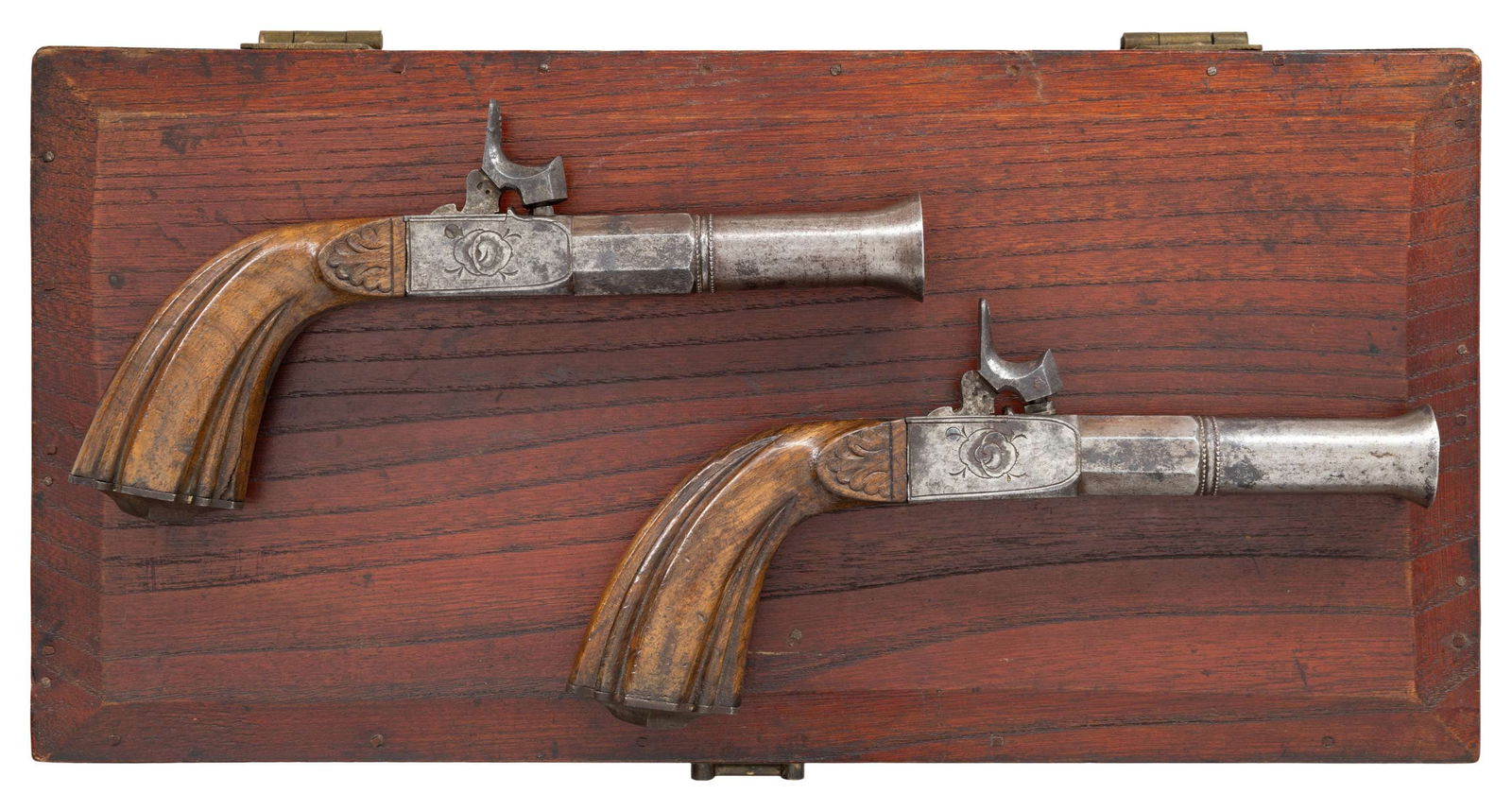 PAIR OF EUROPEAN FOLDING TRIGGER PERCUSSION (1 of 2)