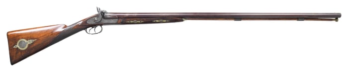 S. HAWKEN RETAILED SXS PERCUSSION SHOTGUN.