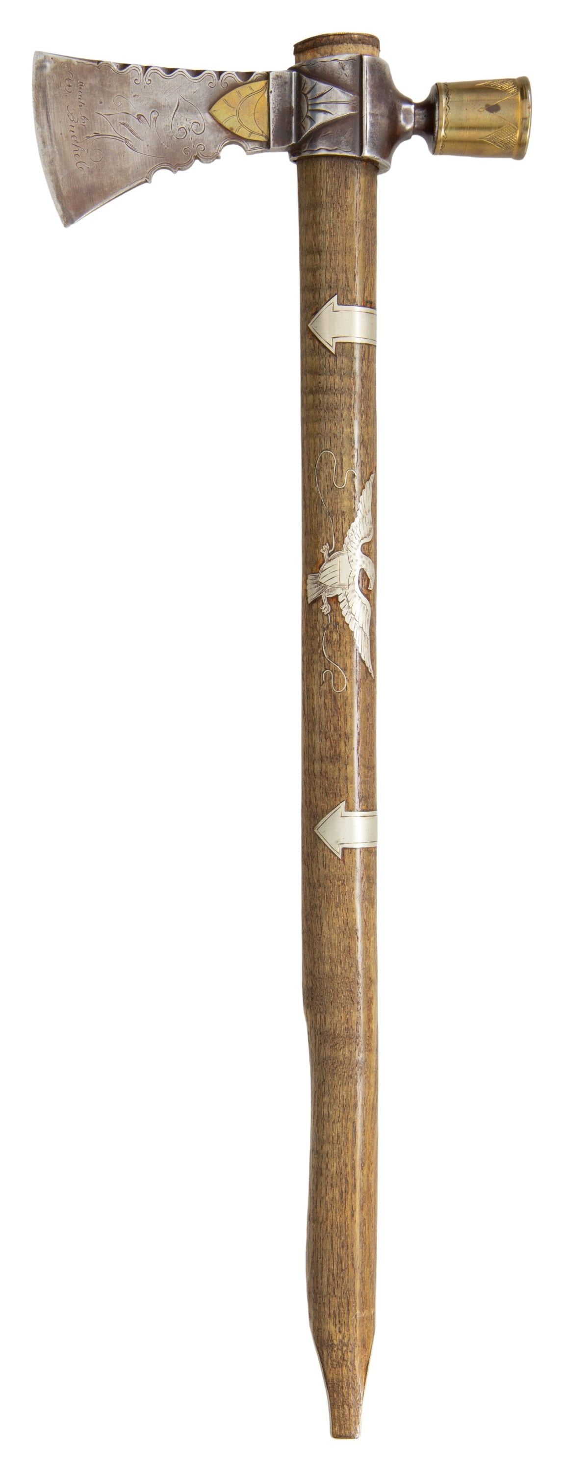 FINE PRESENTATION CONTEMPORARY PIPE TOMAHAWK BY - 2