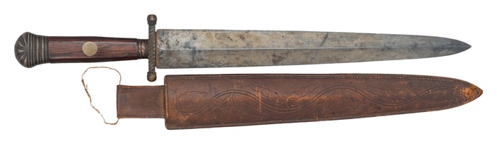 PUBLISHED IMPRESSIVE & MASSIVE 19TH CENTURY DAGGER