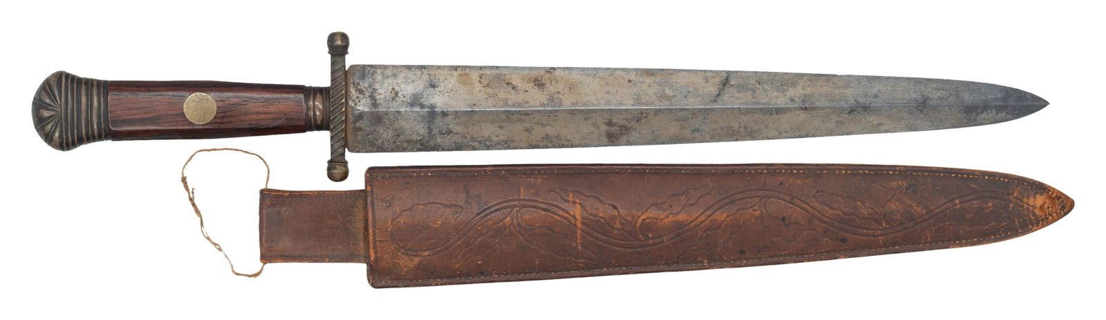 PUBLISHED IMPRESSIVE & MASSIVE 19TH CENTURY DAGGER (1 of 3)