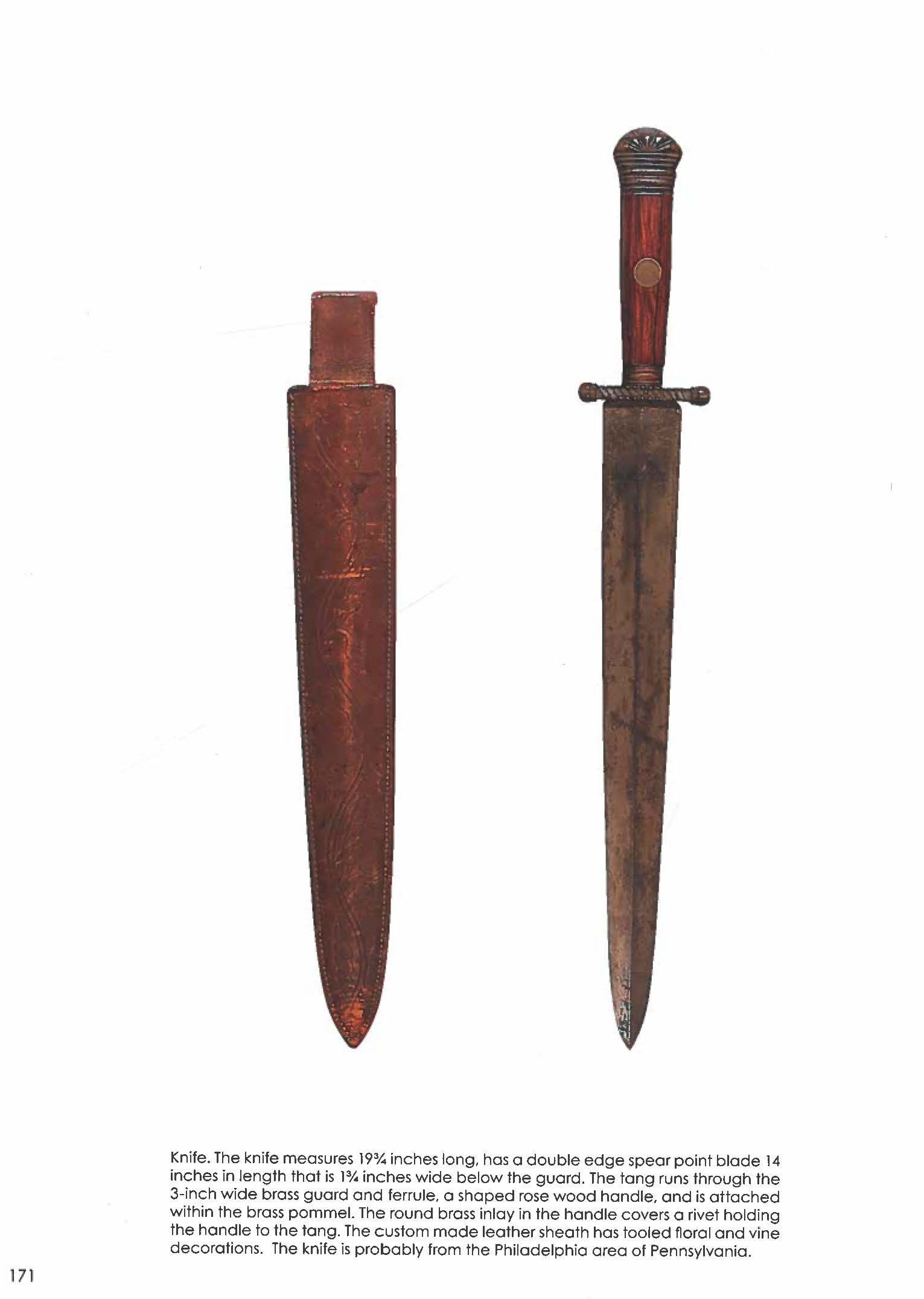 PUBLISHED IMPRESSIVE & MASSIVE 19TH CENTURY DAGGER - 3
