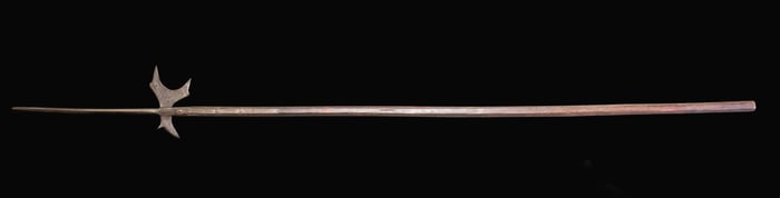 EARLY AMERICAN COLONIAL HALBERD FROM THE GEORGE C.