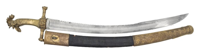 FRENCH NAPOLEONIC ERA ROOSTER POMMEL SAPPERS