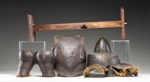 17TH CENTURY ITALIAN PIKEMAN ARMOR & HELMET.