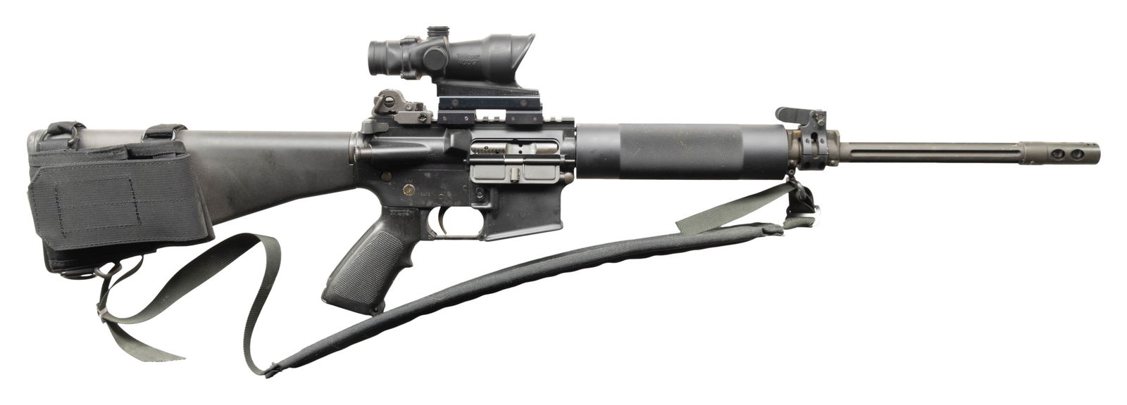 BUSHMASTER XM15-E2S CARBINE WITH TRIJICON ACOG. (1 of 4)