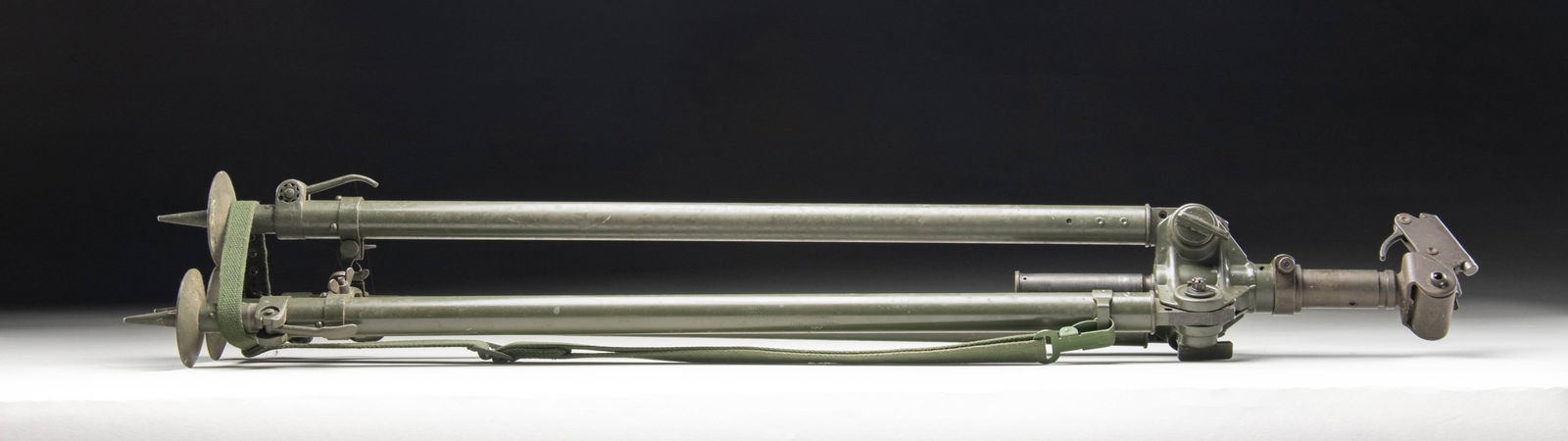 GERMAN MG34/MG42/MG3 ANTI-AIRCRAFT TRIPOD.: Anti-aircraft tripod for the MG34, MG42, and MG3 GPMGs (General Purpose Machine Guns) utilized by German during and after World War II. This example is unmarked, featuring a steel construction with a