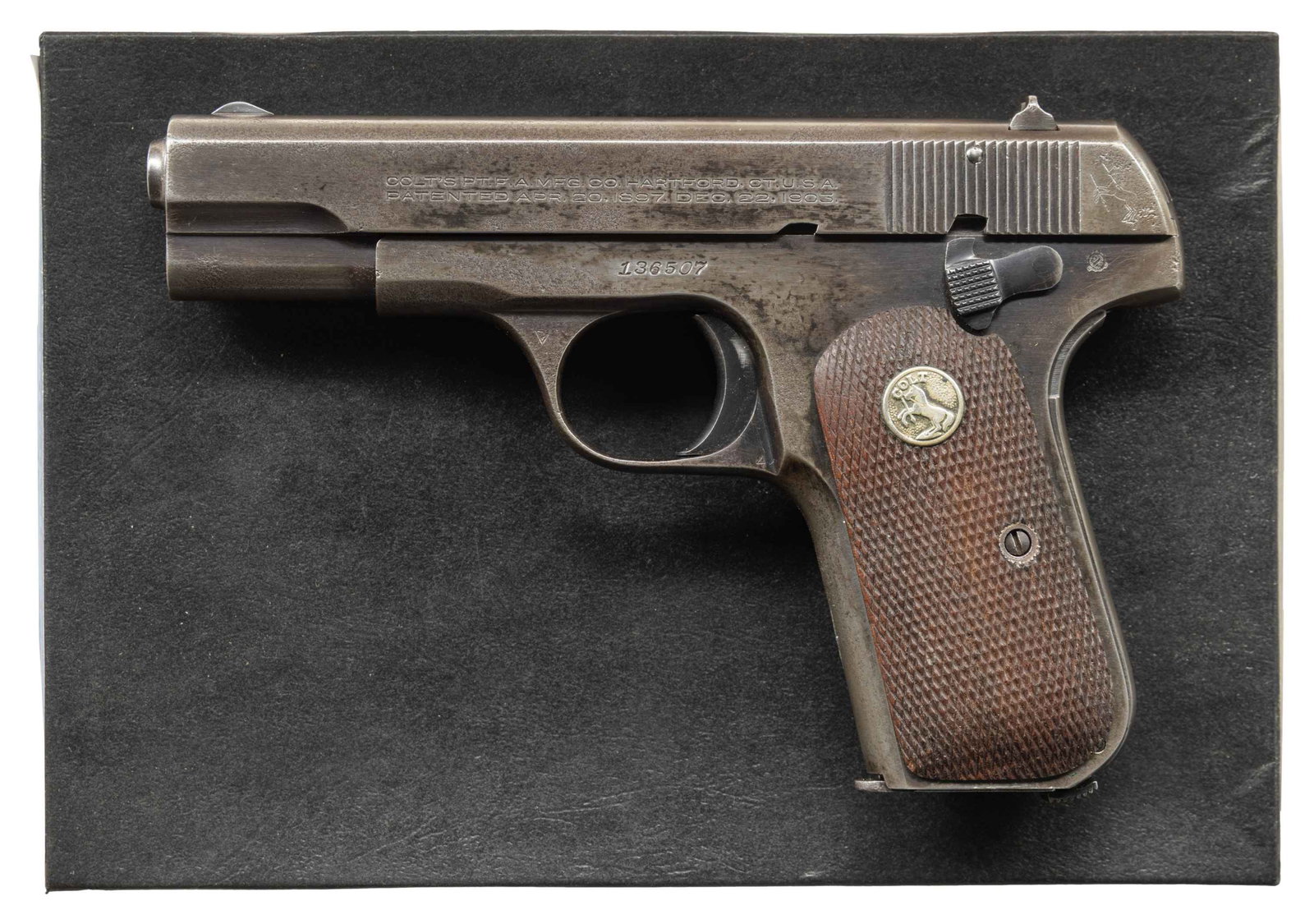 DESIRABLE "U.S. PROPERTY" MARKED COLT MODEL 1908 (1 of 3)