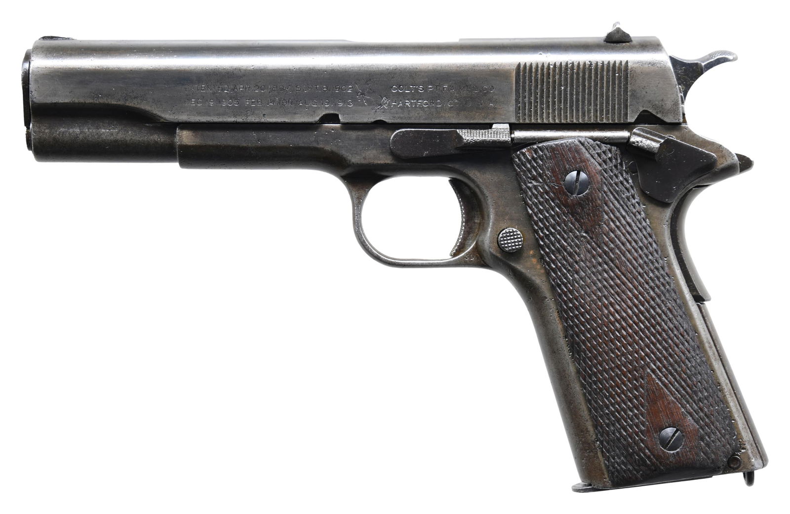 COLT 1911 ARMY SEMI AUTO PISTOL. (1 of 2)
