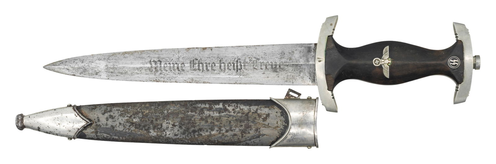 WWII GERMAN CHAINED SS DAGGER.