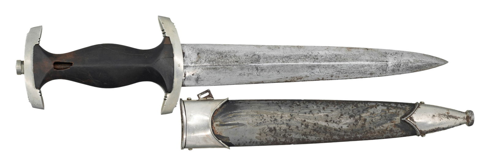 WWII GERMAN CHAINED SS DAGGER. - 2