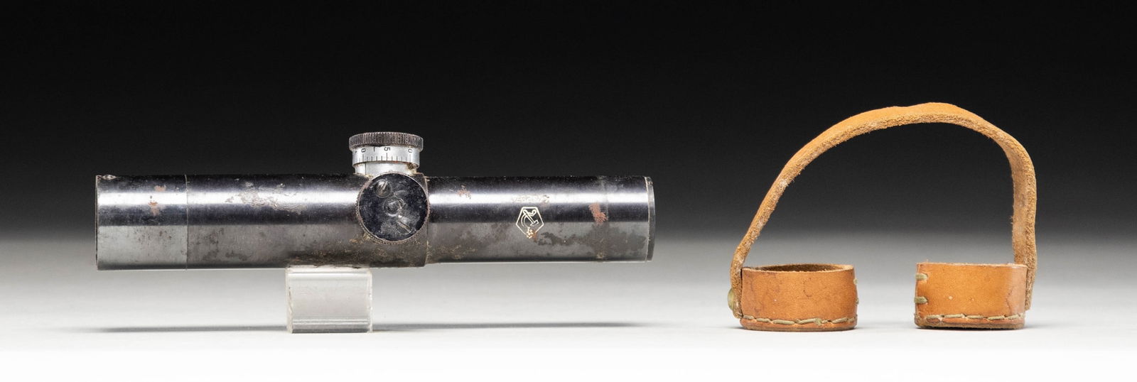 WW2 SOVIET 3.5X POWER PU SNIPER SCOPE.: Original WW2 PU Sniper scope for 91/30 sniper rifles S# 4402971 made in 1944 by Factory #297 NKV. Scope caps present but no mount present. Arsenal blue finish. Post reticle with optics that are mostly