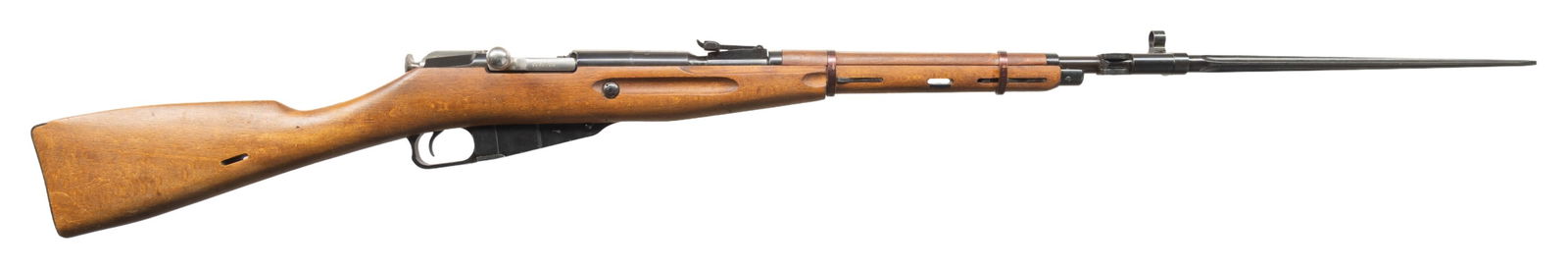 POLISH M44 MOSIN NAGANT BOLT ACTION CARBINE.: Cal. 7.62x54R. S# BD3731 (Importer). Bbl. 20 1/2" with Century import marking. Standard M44 sights. All matching numbers. Bbl shank has 1952 date & Radom circle 11 markings. Left side of receiver has