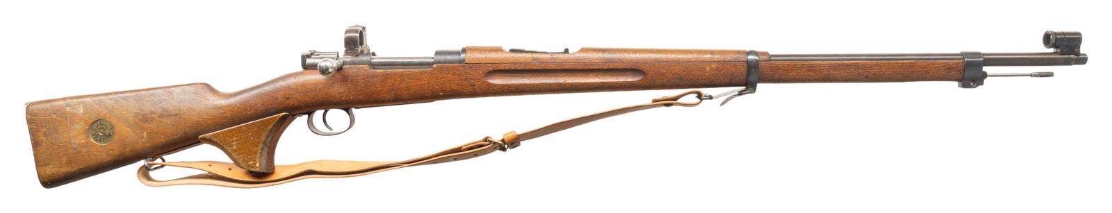 SWEDISH M96 FSR TARGET BOLT ACTION RIFLE.: Cal. 6.5x55. S# 506855. Bbl. 29" threaded with removable protector & Century import marking. Diopter sights. Matching numbers on receiver, bolt parts & buttplate. Other visible parts are unnumbered or