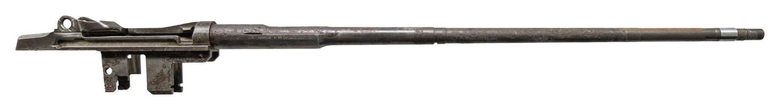 U.S. HARRINGTON AND RICHARDSON M1 GARAND RECEIVER: AND BARREL. Cal. 30-06. S# 5705302. Bbl. 24". Throat & muzzle gauges 3.0. Barrel markings on right side include "LMR 9 53" & import marks. Receiver & barrel carry no additional parts. CONDITION: recei