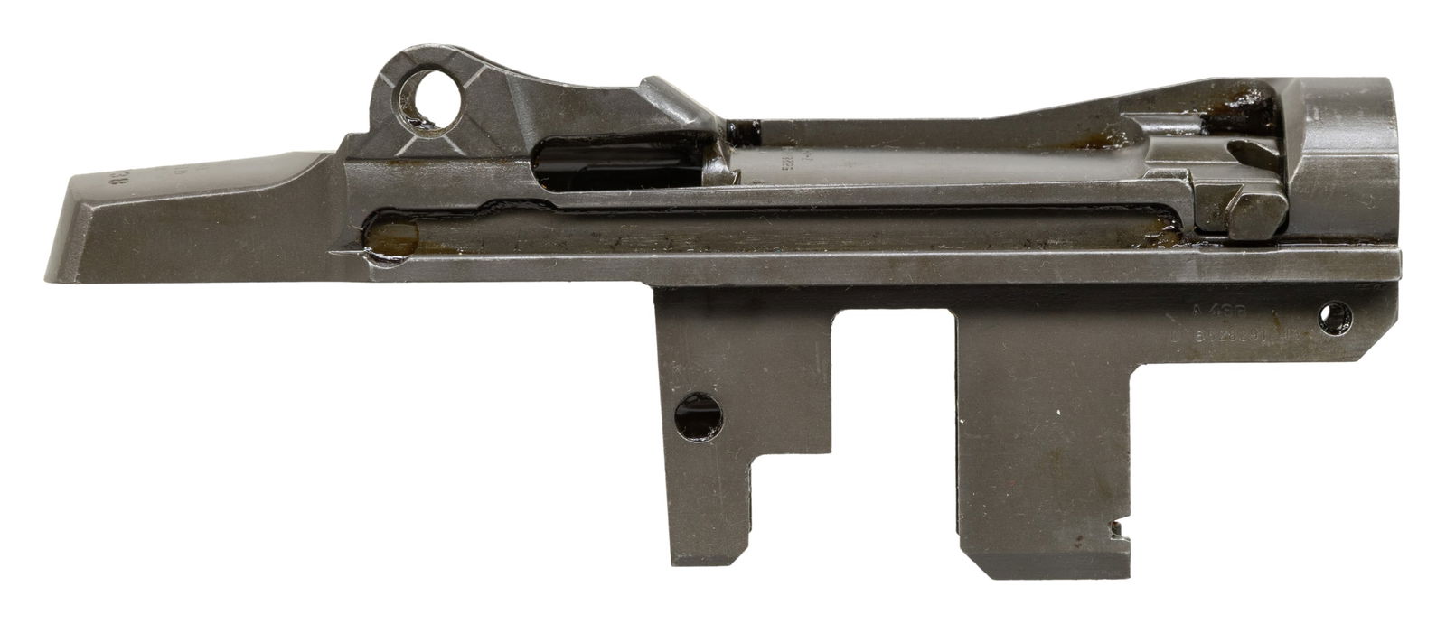 U.S. SPRINGFIELD M1 GARAND RECEIVER AND BOLT.: S# 4359836. Post-WWII receiver contains no additional parts, except for a stripped bolt, which is also Springfield production. CONDITION: the receiver and bolt retained 95% of the original parkerized