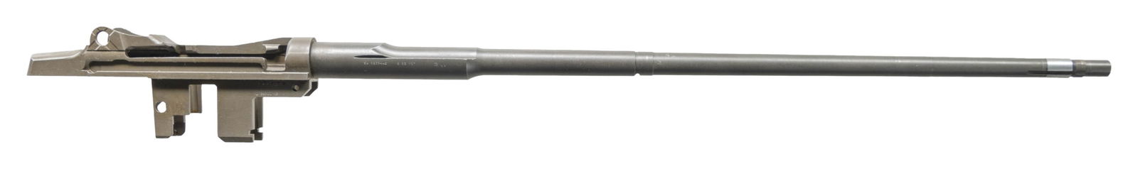 U.S. SPRINGFIELD M1 GARAND BARRELED RECEIVER.: Cal. 30-06. S# 2558814. Bbl. 24". Barrel has Blue Sky import mark. Throat gauges 2.5. Muzzle gauges 6.0. Barrel markings on right side include "SA 9-63". Receiver & barrel contain no additional parts.