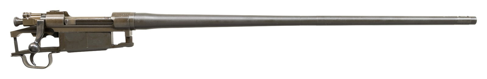 ASSEMBLED REMINGTON MODEL 1903-A4 BARRELED ACTION.: Cal. 30-06. S# 3407236. Bbl. 24". Barrel is marked "RA / flaming bomb / 5-44". Rifle has been assembled using a correct Model 1903-A4 receiver. These receivers with their model markings offset to the