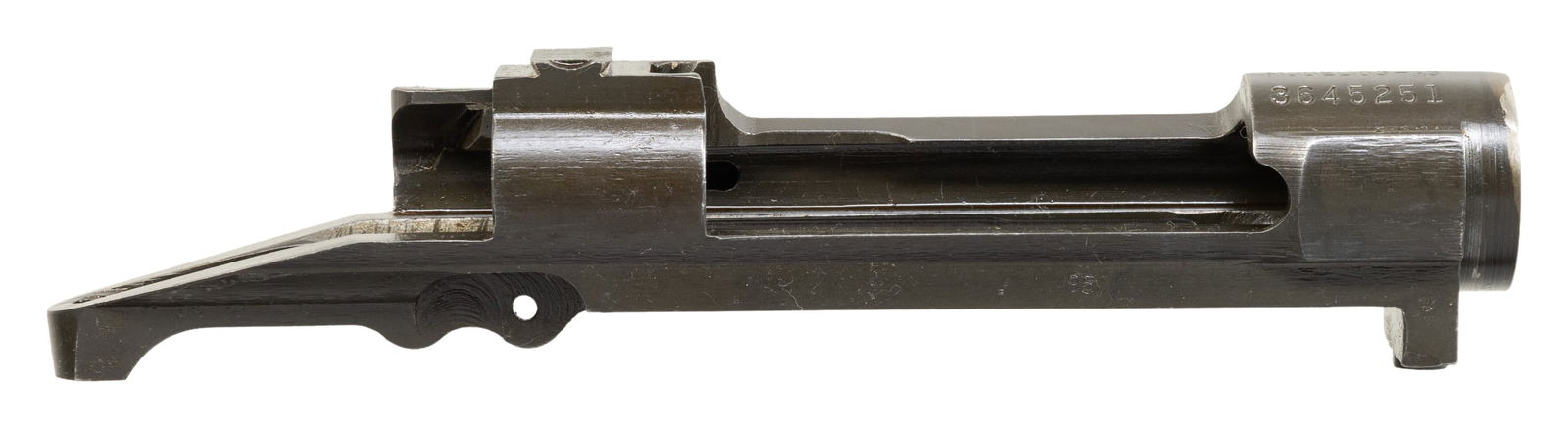 U.S. SMITH CORONA MODEL 1903-A3 RECEIVER.: S# 3645251. Receiver likely re-purposed from drill rifle. Front edge of receiver ring has had arc welding removed from two areas. Receiver marked on top "U.S. / SMITH CORONA / MODEL 03-A3". No additio