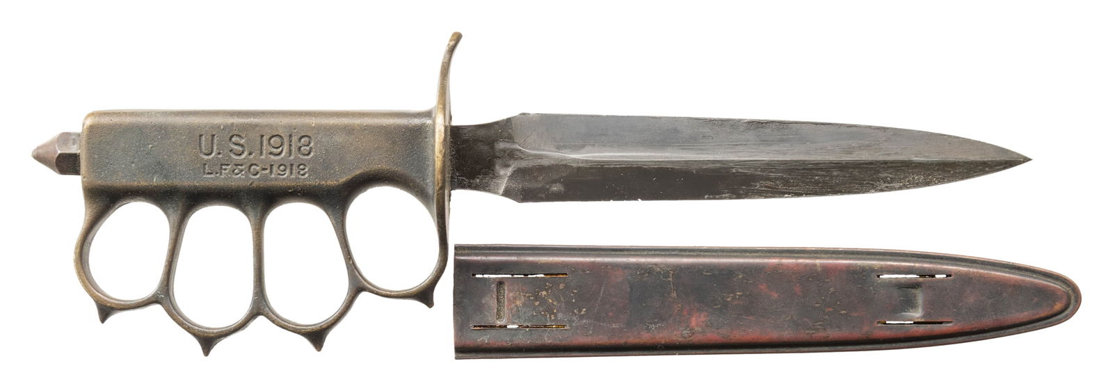 US WW1 LF&C M1918 TRENCH KNIFE. (1 of 2)