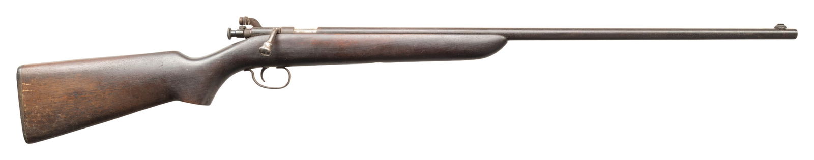 WINCHESTER MODEL 100 SEMI-AUTOMATIC RIFLE.: Cal. 308 Win. S# 201133. Bbl. 22". Model 100 semi-automatic rifle mfg. by Winchester in 1967.Left side of the bbl. exhibits standard factory markings denoting the model and cal. designations, with